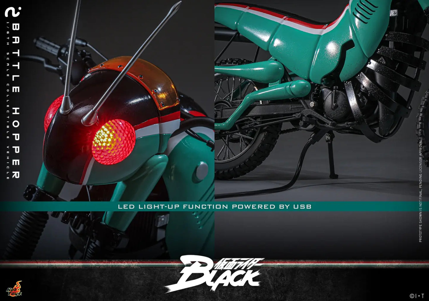 Kamen Rider Hot Toys Kamen Rider Battle Hopper TMS161 Licensed Action Figure