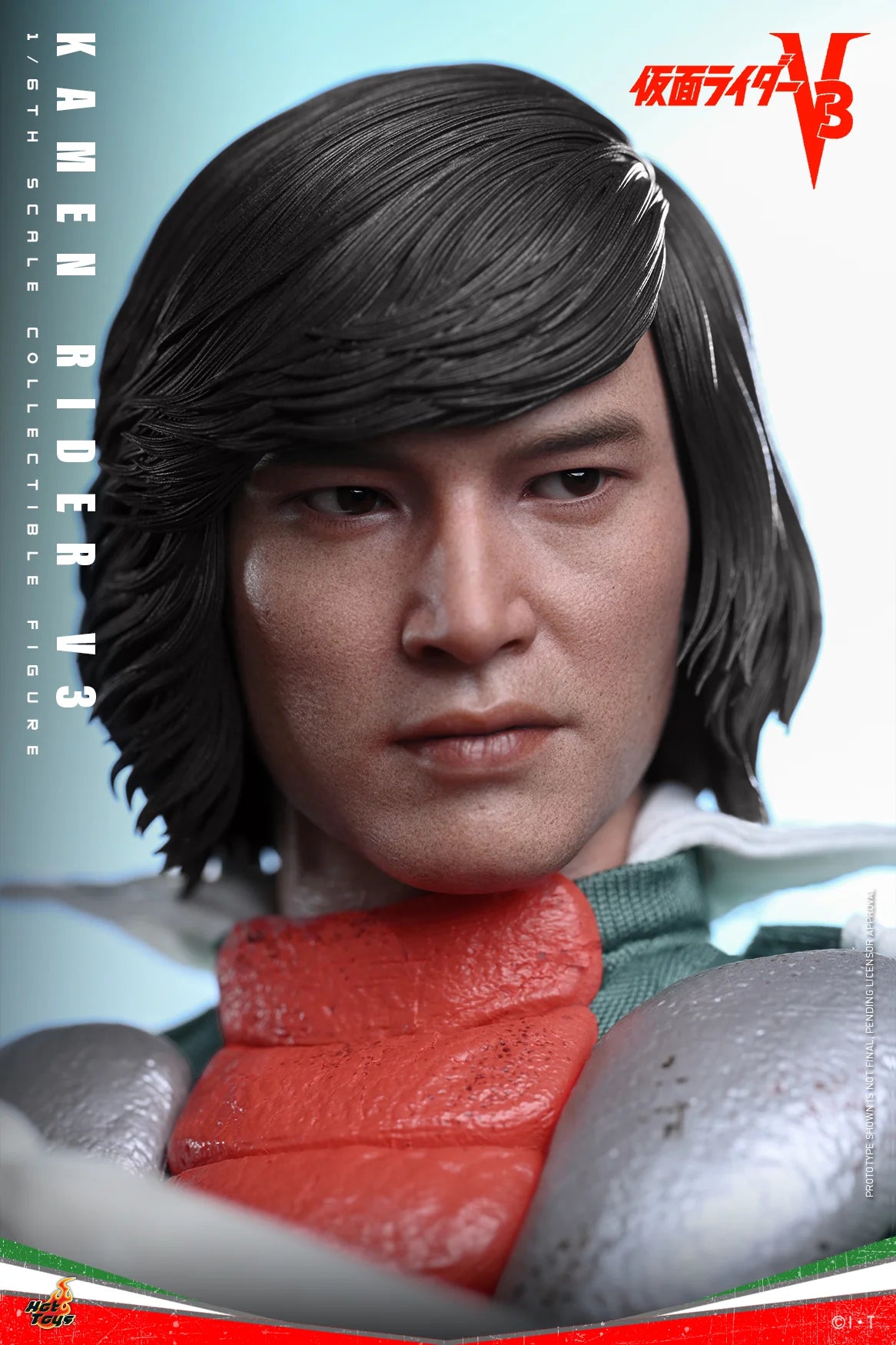 Kamen Rider Hot Toys Shiro Kazami Kamen Rider V3 TMS162 Licensed Action Figure