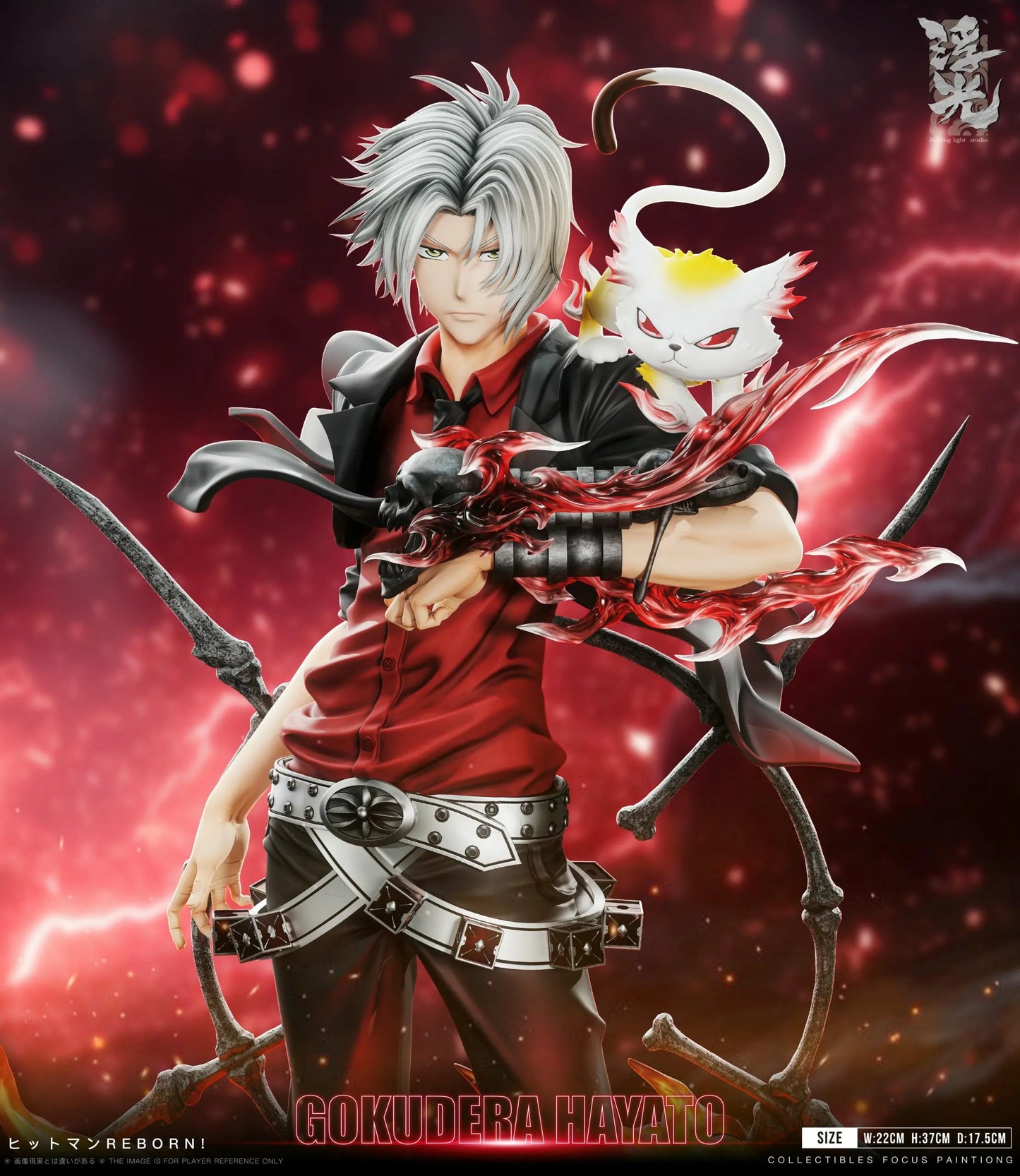 Katekyo Hitman Reborn Floating Light Studio Hayato Gokudera Resin Statue