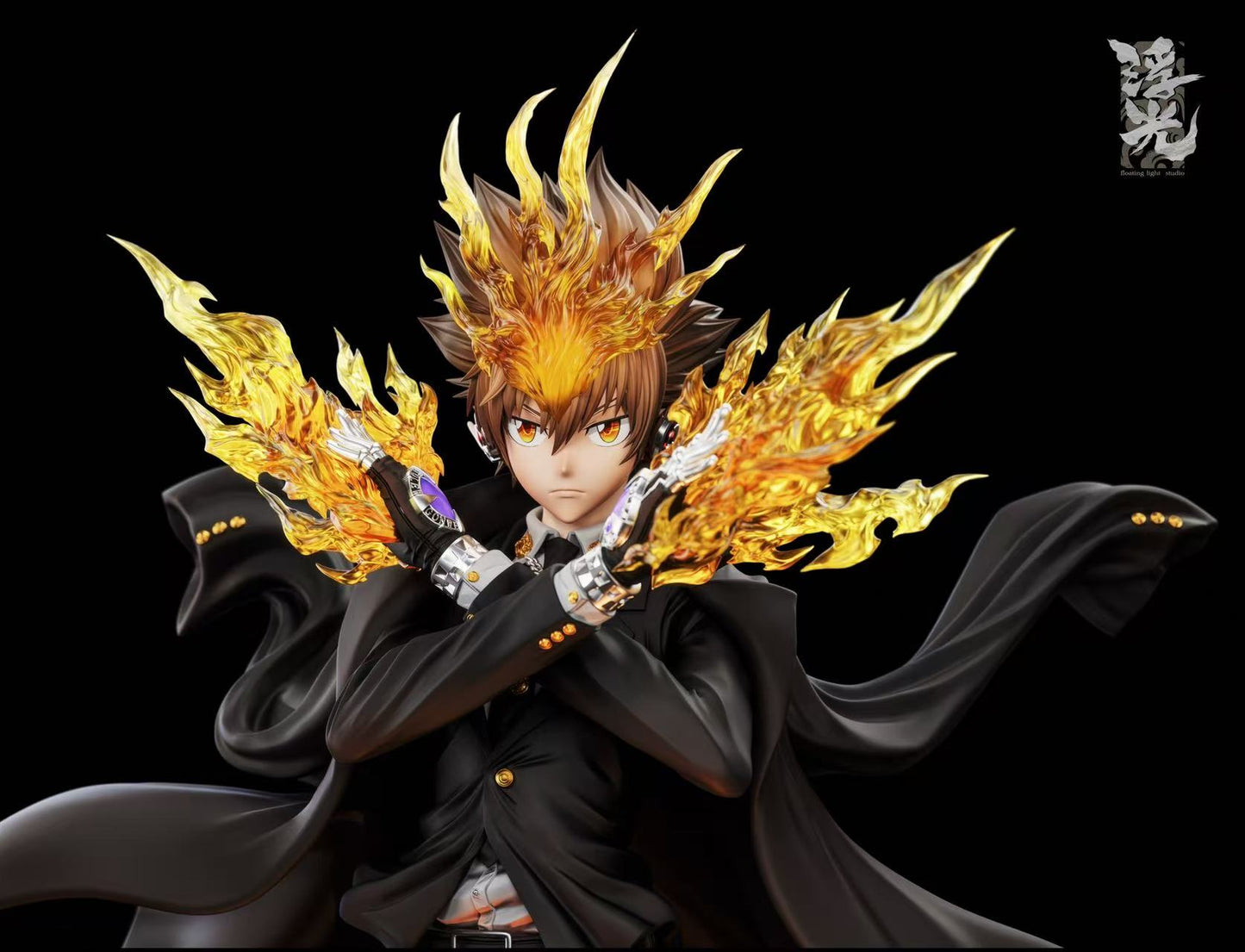Katekyo Hitman Reborn Floating Light Studio Tsunayoshi Sawada Resin Statue