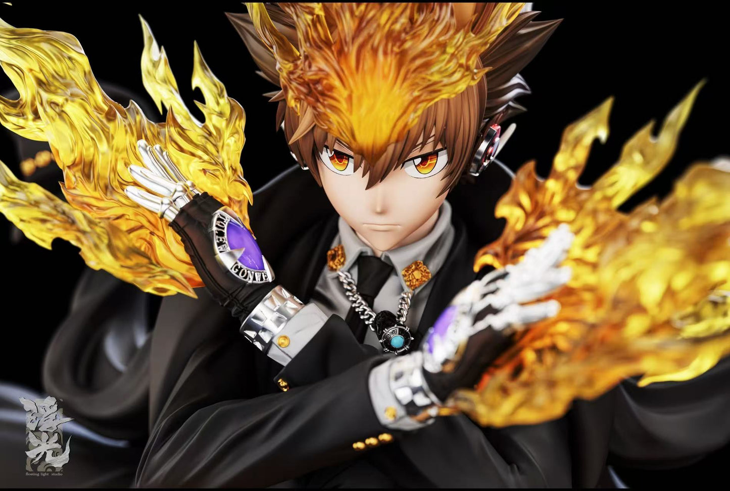 Katekyo Hitman Reborn Floating Light Studio Tsunayoshi Sawada Resin Statue