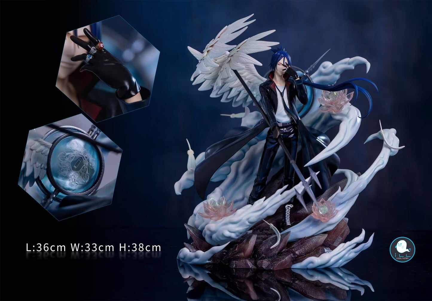 Katekyo Hitman Reborn ILL Studio Rokudou Mukuro Resin Statue