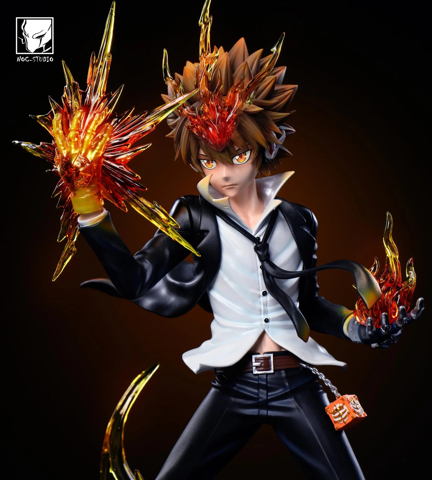 Katekyo Hitman Reborn Noc Studio Tsunayoshi Sawada Resin Statue