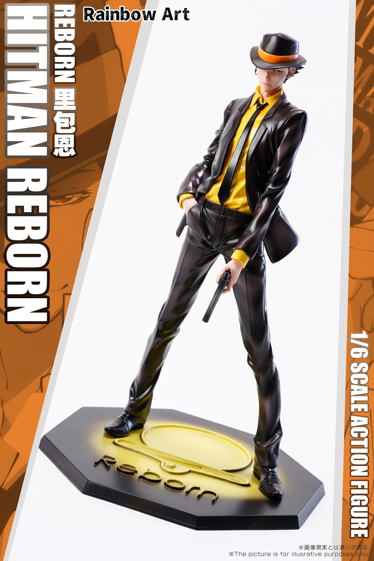 Katekyo Hitman Reborn Rainbow Art Studio Arcobaleno Series Reborn Resin Statue