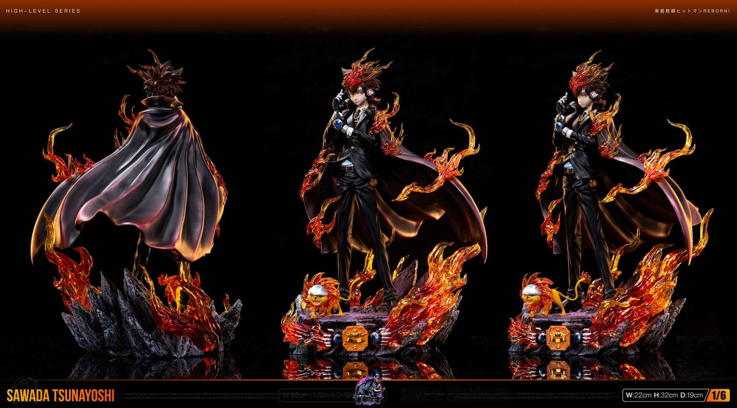 Katekyo Hitman Reborn ~ Zhong Jia Xi Niu Studio ~ Vongola Famiglia Tsunayoshi Sawada ~ Resin Statue - Santoryu Resins Collectors