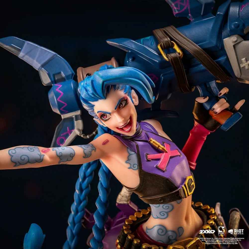 League of Legends PureArts Studio Jinx and Warwick vs Ahri and Ekko 1/10 Licensed Resin Statue