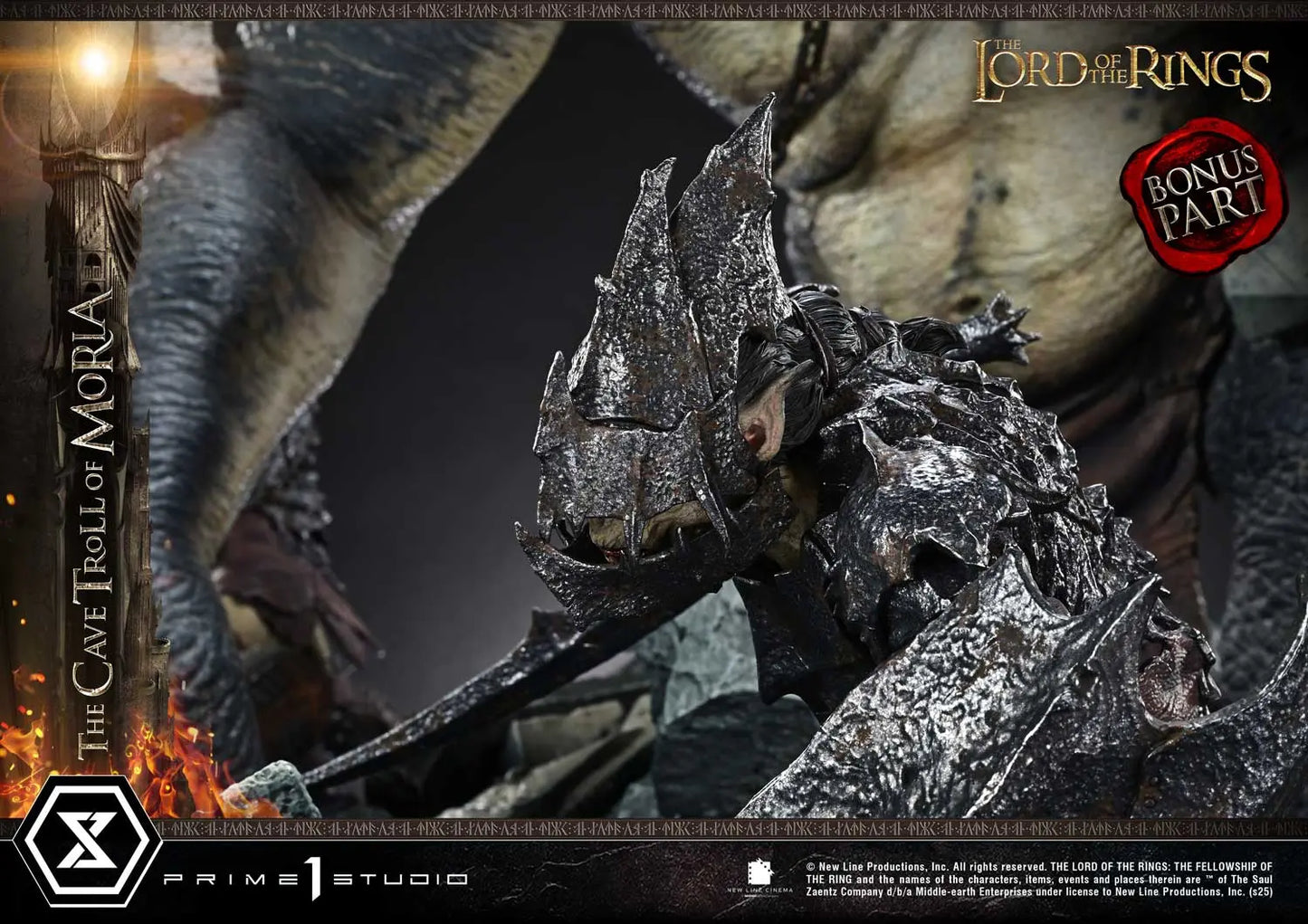 Lord of the Rings Prime 1 Studio The Cave Troll of Moria PMLOTR-13 PMLOTR-13S Licensed Resin Statue