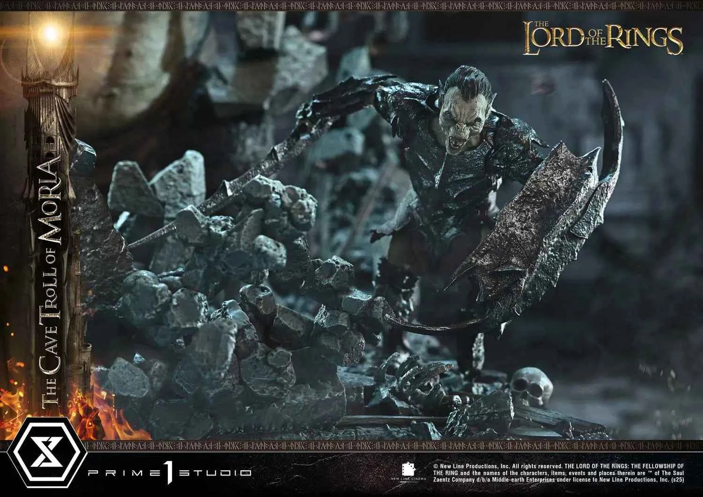 Lord of the Rings Prime 1 Studio The Cave Troll of Moria PMLOTR-13 PMLOTR-13S Licensed Resin Statue
