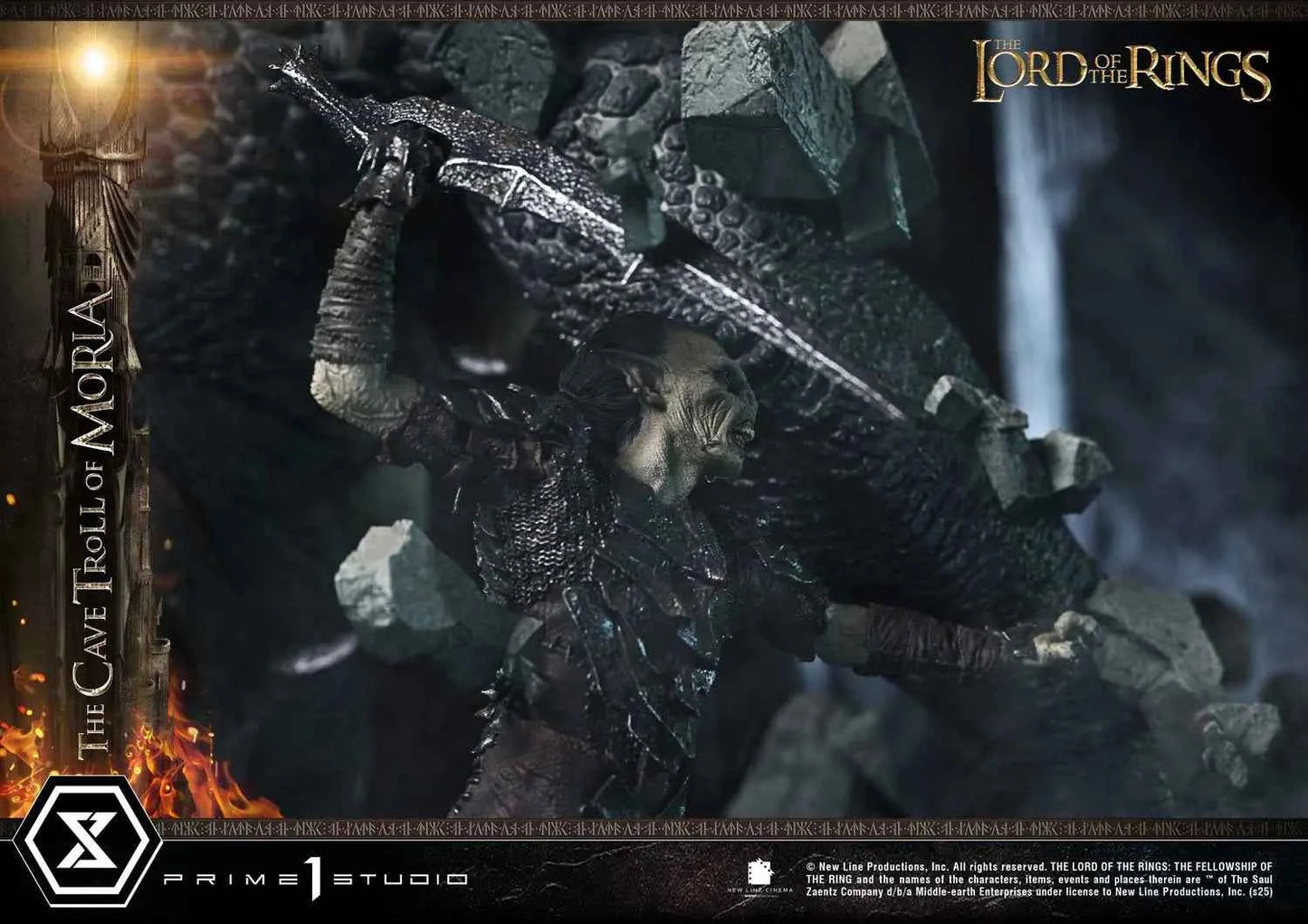 Lord of the Rings Prime 1 Studio The Cave Troll of Moria PMLOTR-13 PMLOTR-13S Licensed Resin Statue