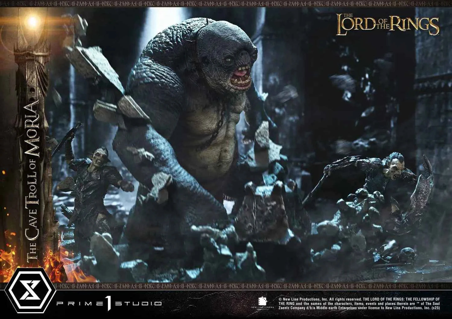 Lord of the Rings Prime 1 Studio The Cave Troll of Moria PMLOTR-13 PMLOTR-13S Licensed Resin Statue