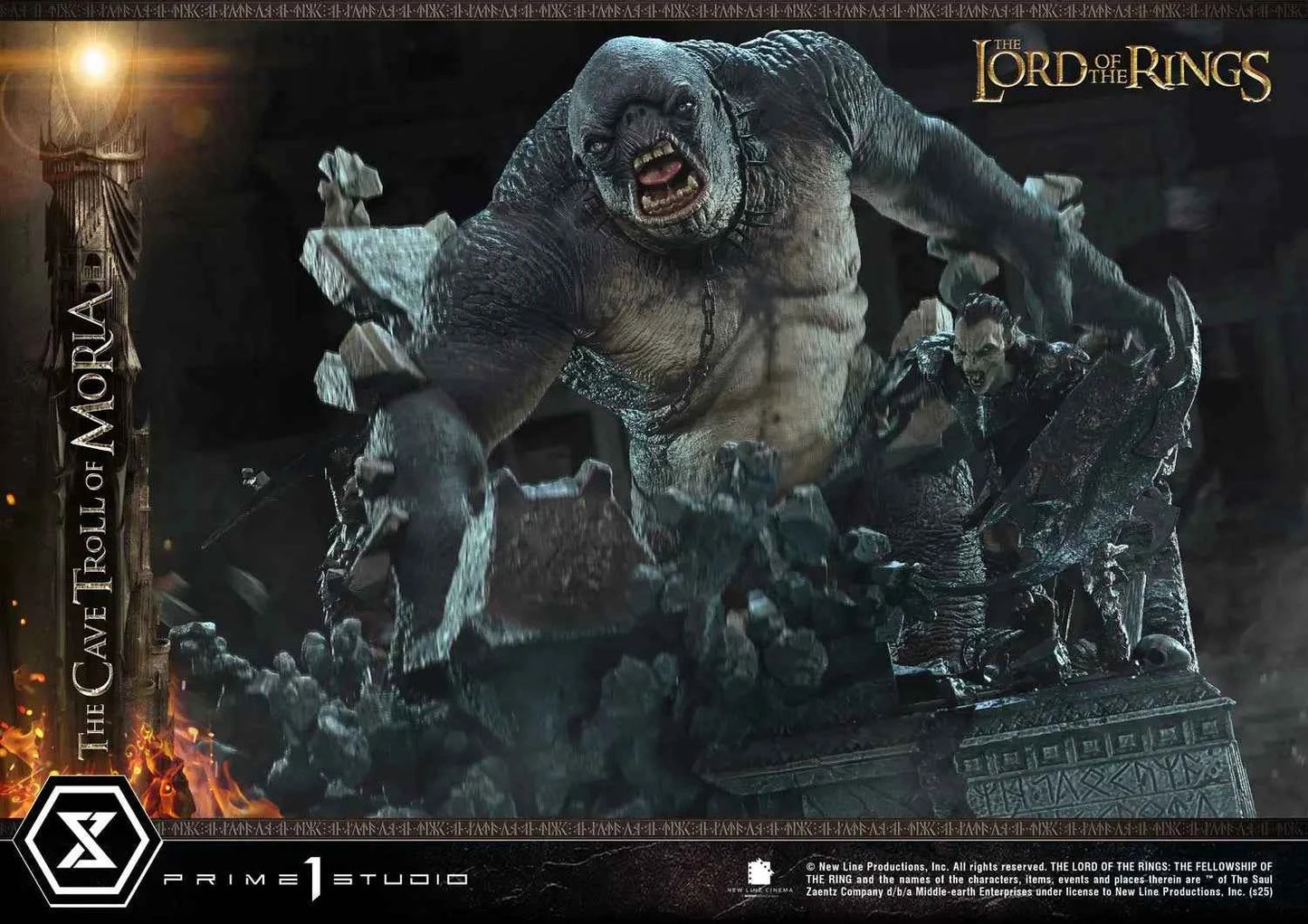 Lord of the Rings Prime 1 Studio The Cave Troll of Moria PMLOTR-13 PMLOTR-13S Licensed Resin Statue