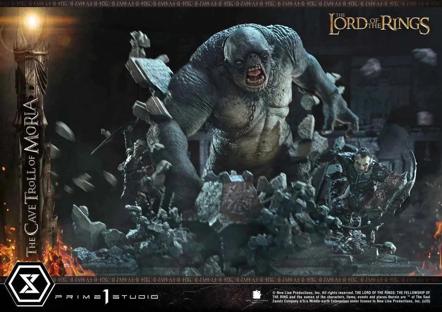 Lord of the Rings Prime 1 Studio The Cave Troll of Moria PMLOTR-13 PMLOTR-13S Licensed Resin Statue