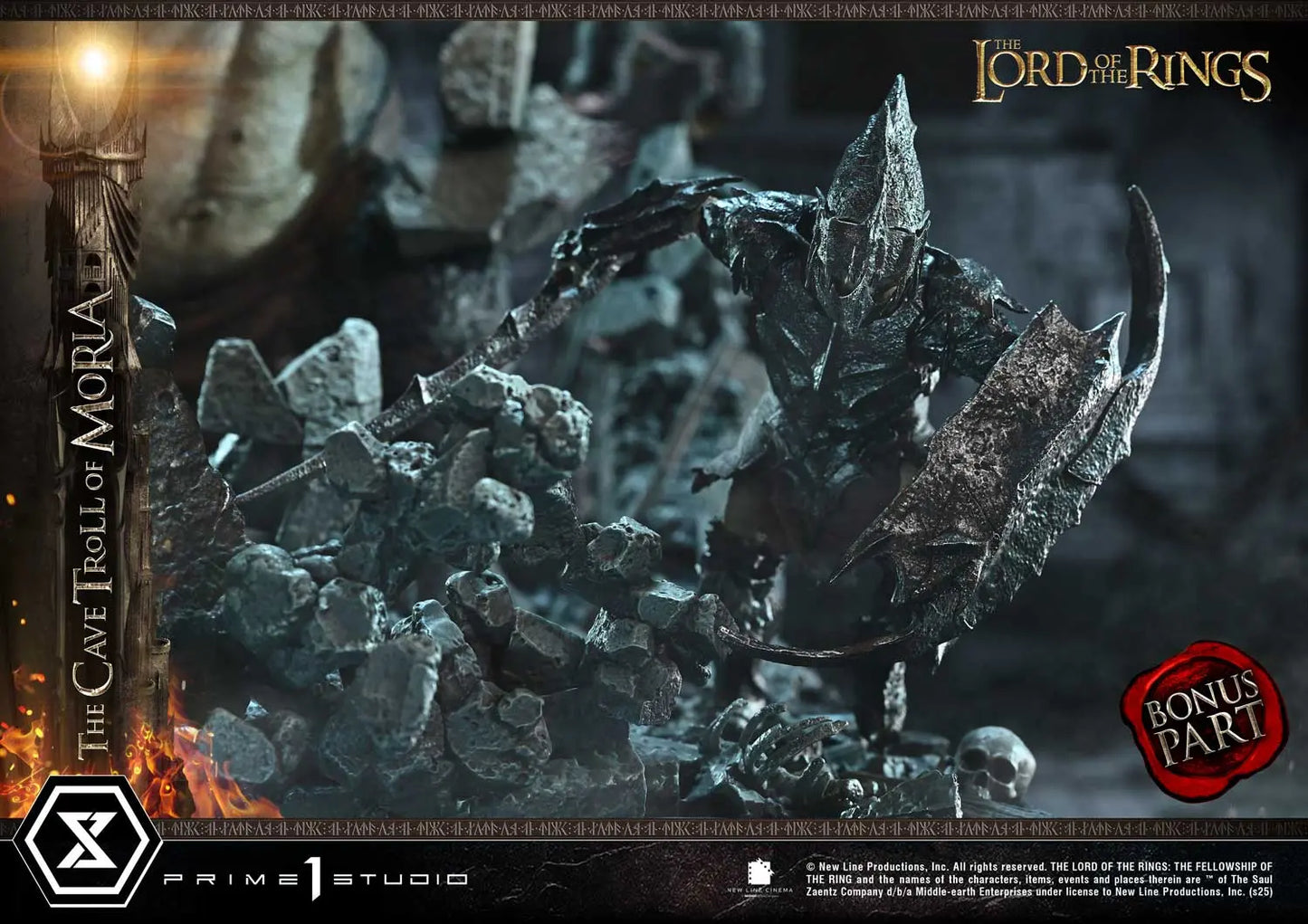 Lord of the Rings Prime 1 Studio The Cave Troll of Moria PMLOTR-13 PMLOTR-13S Licensed Resin Statue