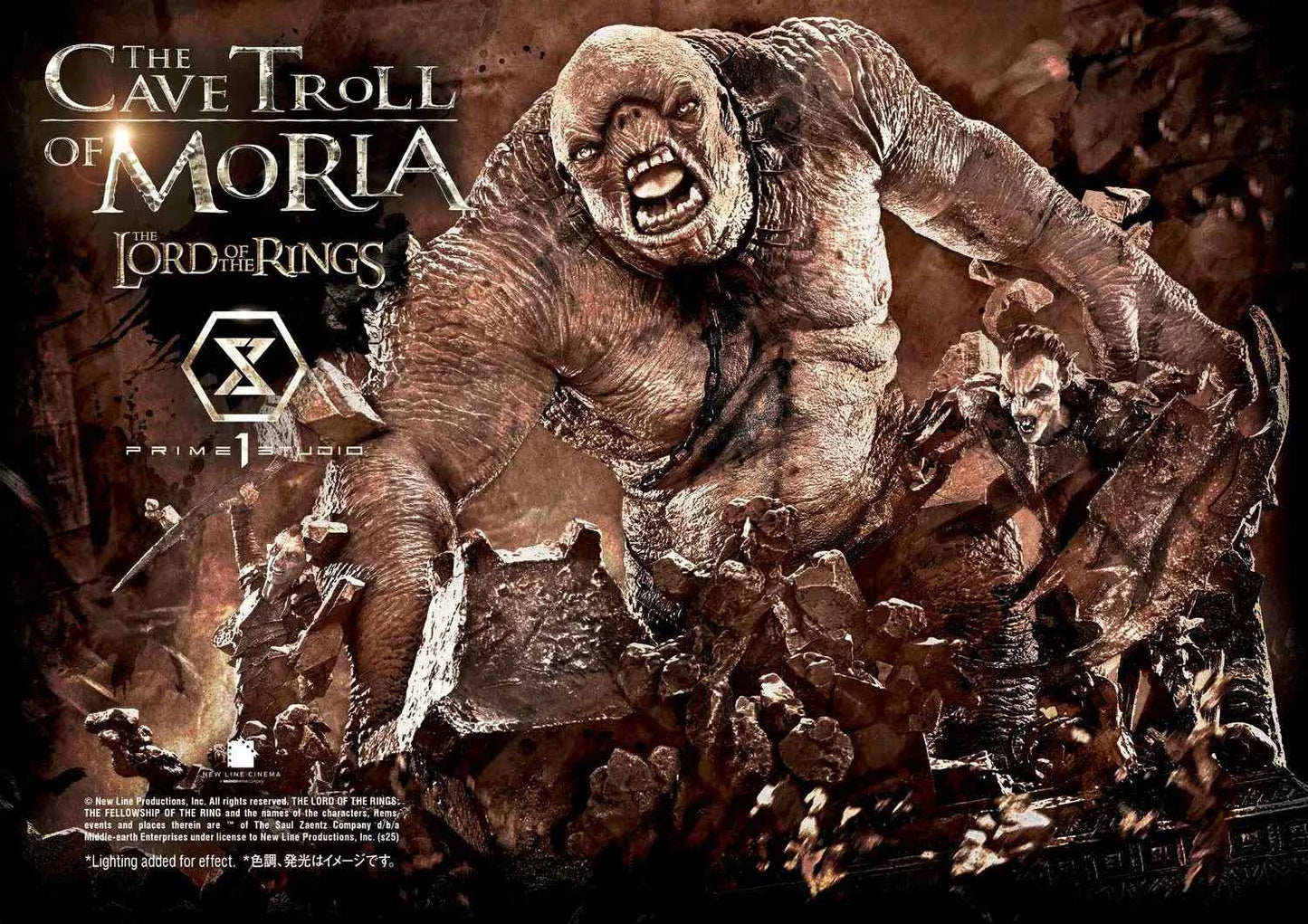 Lord of the Rings Prime 1 Studio The Cave Troll of Moria PMLOTR-13 PMLOTR-13S Licensed Resin Statue