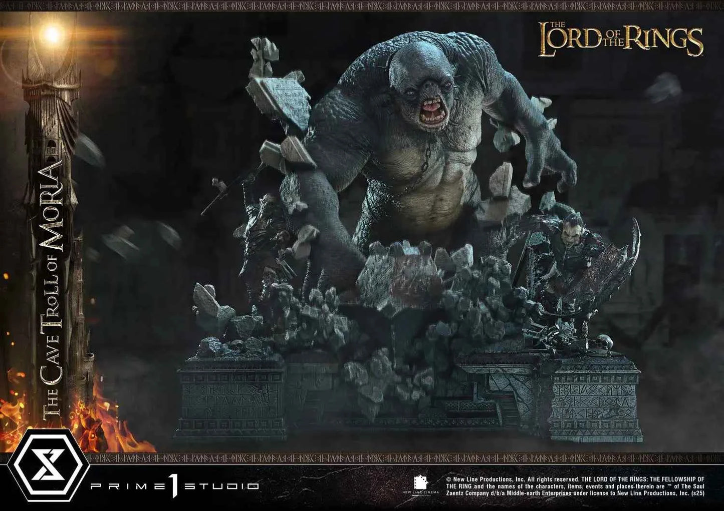 Lord of the Rings Prime 1 Studio The Cave Troll of Moria PMLOTR-13 PMLOTR-13S Licensed Resin Statue