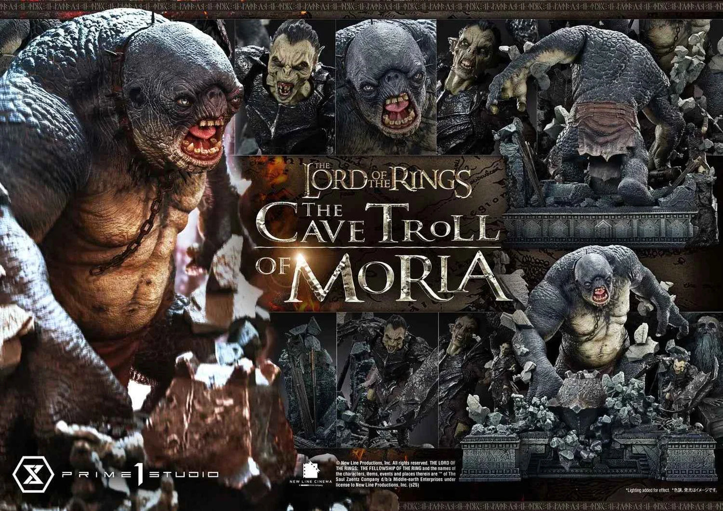 Lord of the Rings Prime 1 Studio The Cave Troll of Moria PMLOTR-13 PMLOTR-13S Licensed Resin Statue