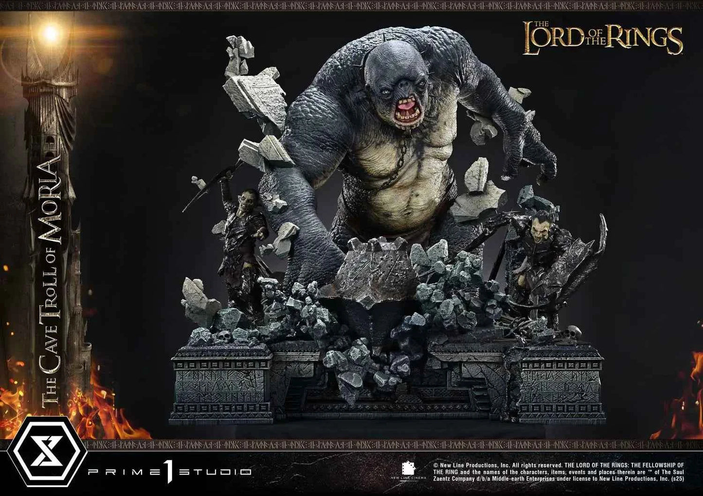 Lord of the Rings Prime 1 Studio The Cave Troll of Moria PMLOTR-13 PMLOTR-13S Licensed Resin Statue