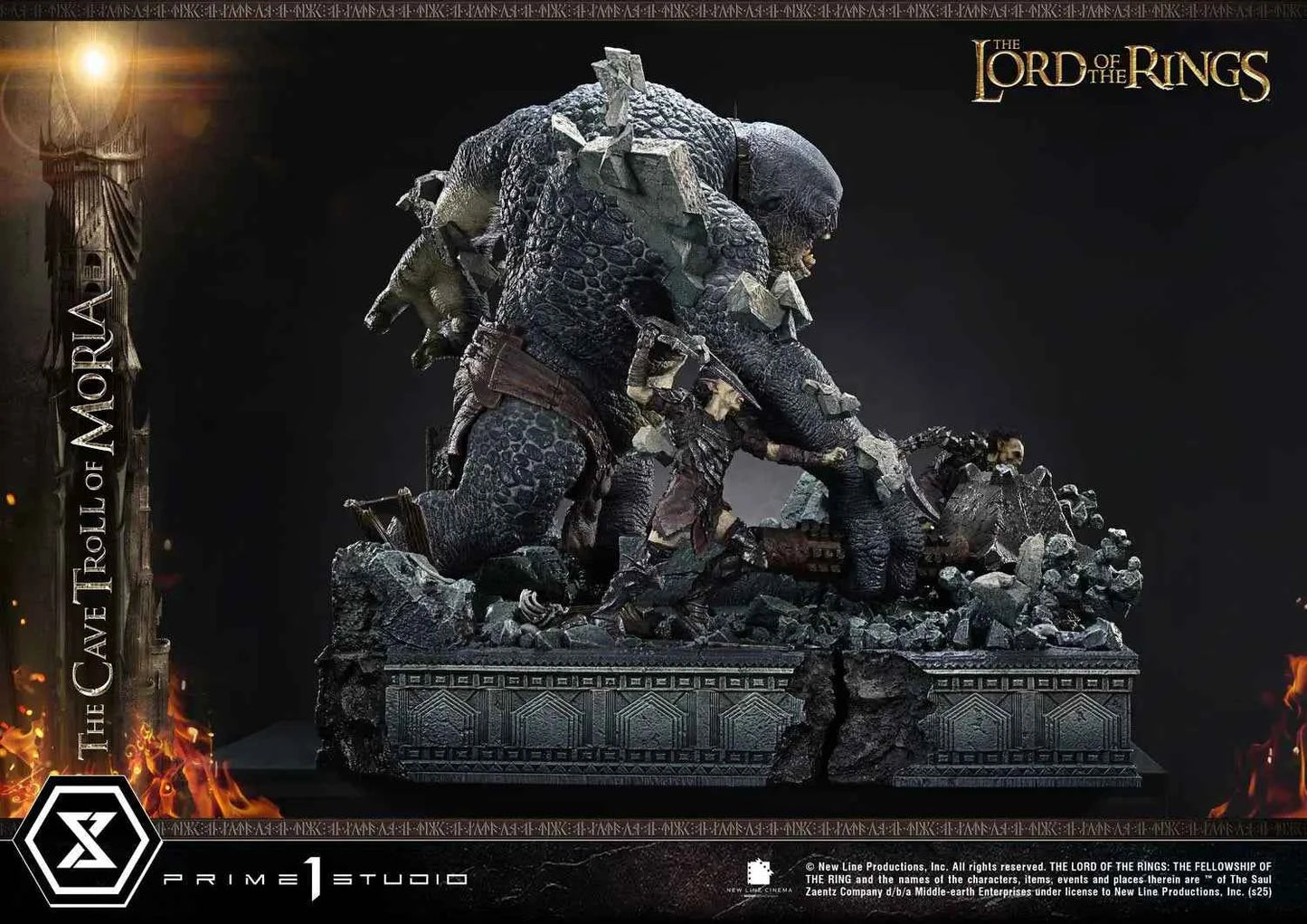 Lord of the Rings Prime 1 Studio The Cave Troll of Moria PMLOTR-13 PMLOTR-13S Licensed Resin Statue