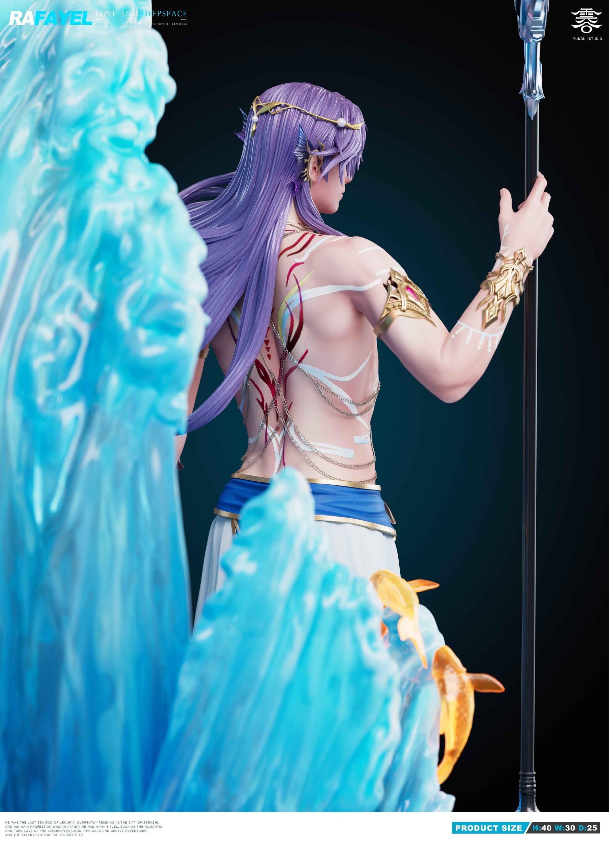Love and Deepspace Yun Gu Studio Poseidon Rafayel 1/6 Resin Statue