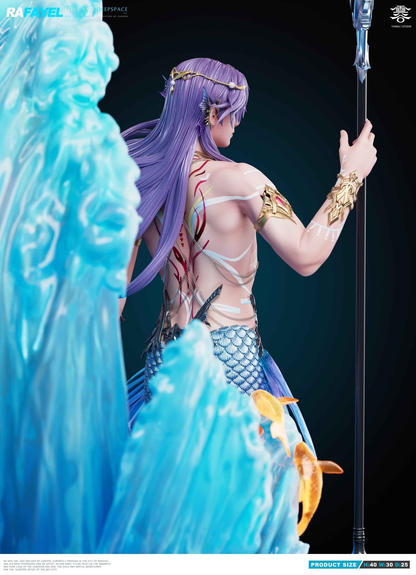 Love and Deepspace Yun Gu Studio Poseidon Rafayel 1/6 Resin Statue