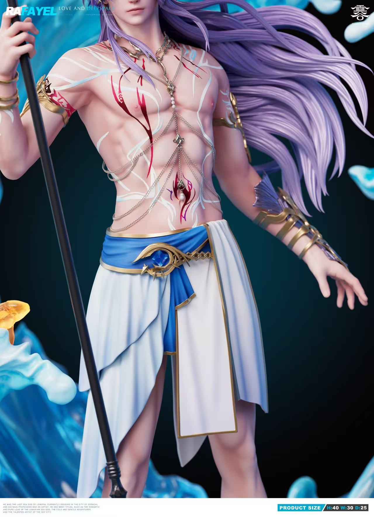 Love and Deepspace Yun Gu Studio Poseidon Rafayel 1/6 Resin Statue