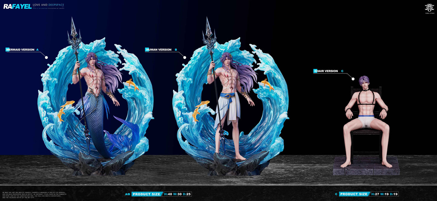Love and Deepspace Yun Gu Studio Poseidon Rafayel 1/6 Resin Statue