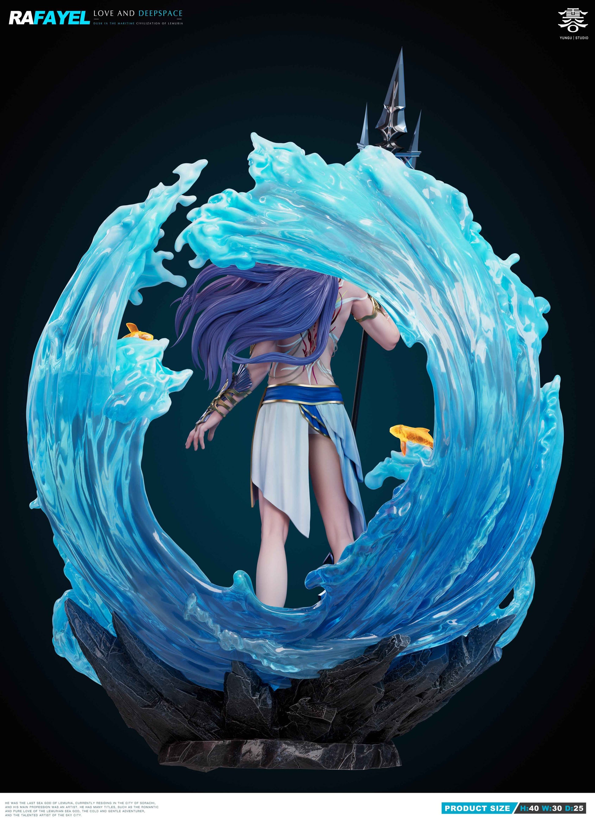Love and Deepspace Yun Gu Studio Poseidon Rafayel 1/6 Resin Statue