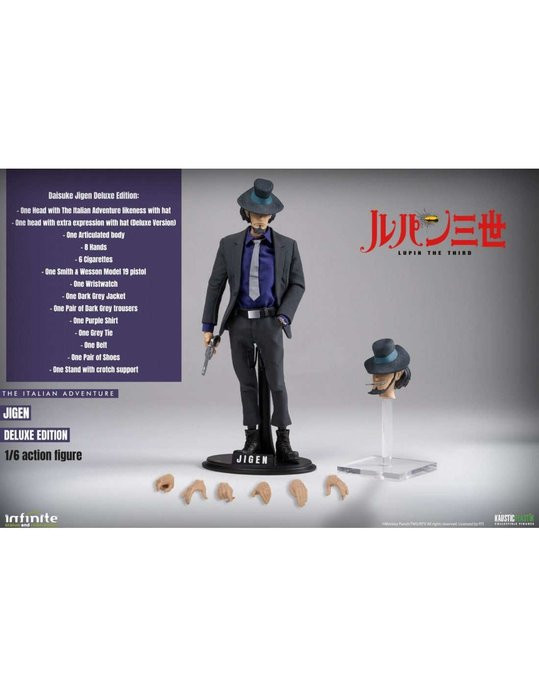 Lupin the Third Infinite Statue Daisuke Jigen Licensed Action Figure