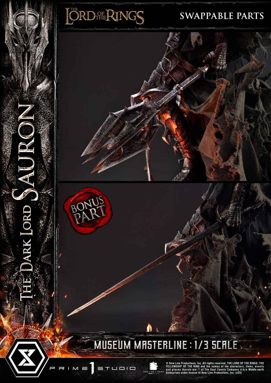Lord of the Rings ~ Prime 1 Studio ~ The Dark Lord Sauron MMLOTR-01 MMLOTR-01S ~ Licensed Resin Statue - Santoryu Resins Collectors
