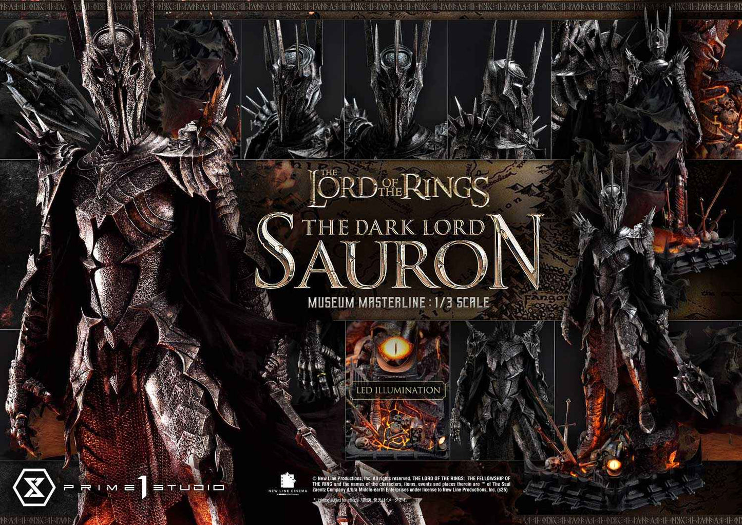 Lord of the Rings ~ Prime 1 Studio ~ The Dark Lord Sauron MMLOTR-01 MMLOTR-01S ~ Licensed Resin Statue - Santoryu Resins Collectors