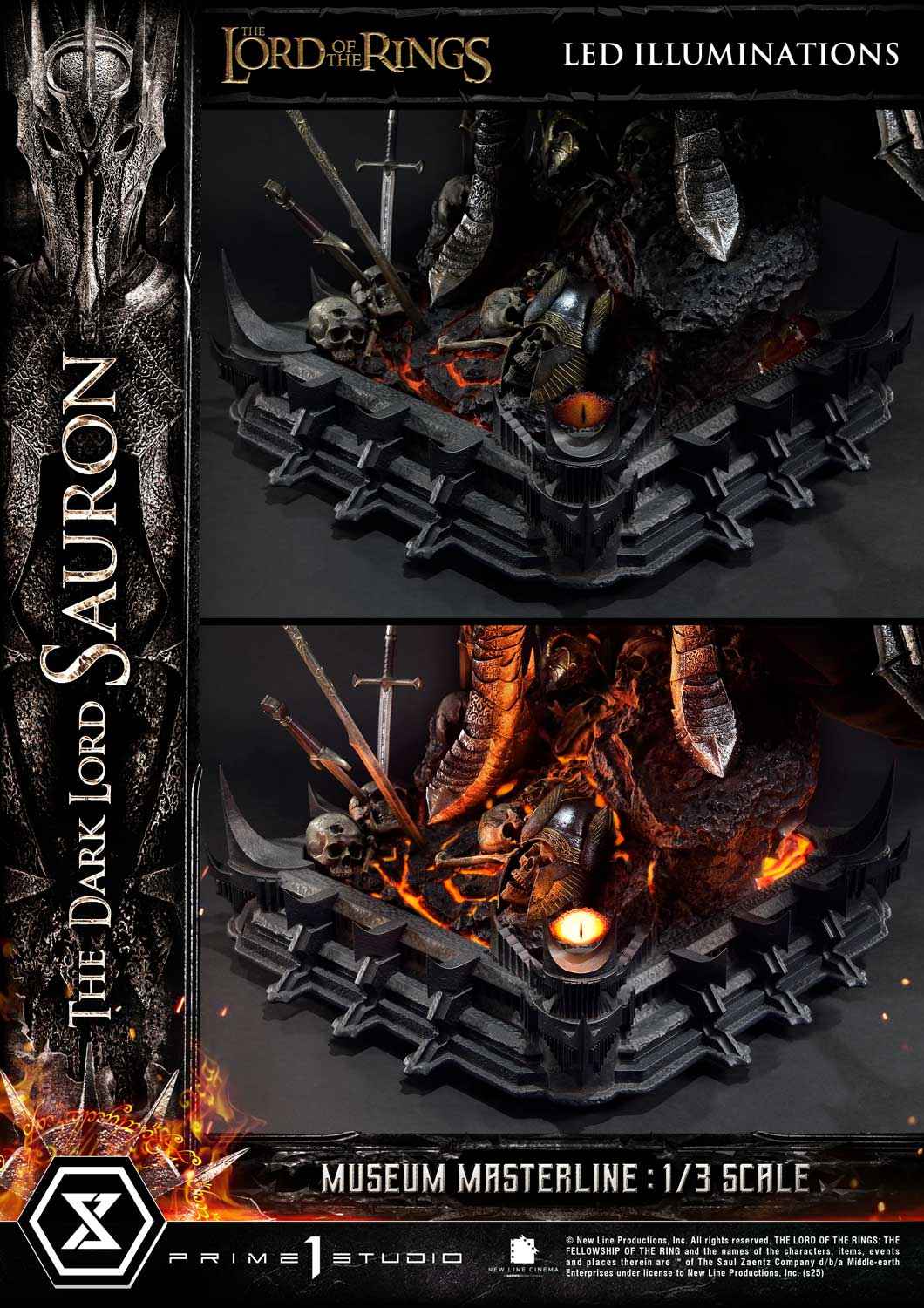 Lord of the Rings ~ Prime 1 Studio ~ The Dark Lord Sauron MMLOTR-01 MMLOTR-01S ~ Licensed Resin Statue - Santoryu Resins Collectors