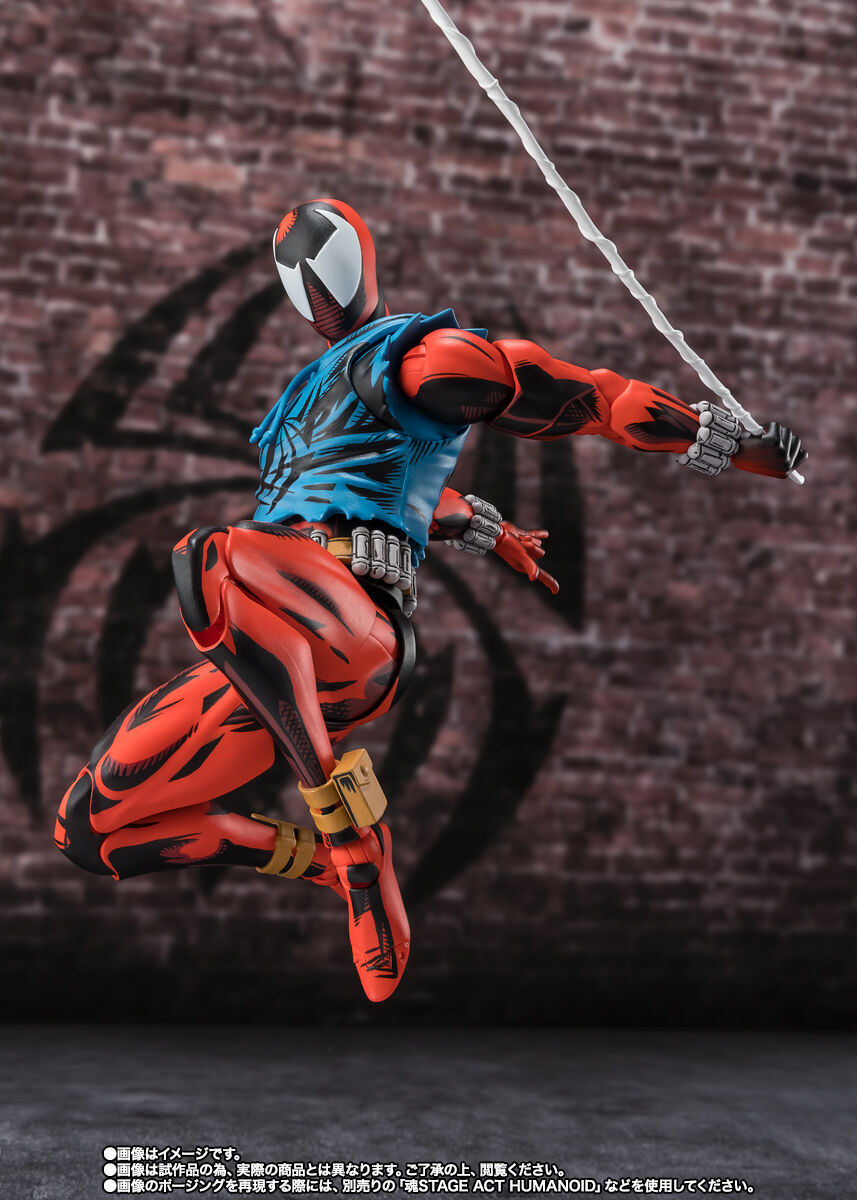Marvel Bandai Spirits Scarlet Spider Ben Reilly Spider-Man: Across the Spider-Verse S.H.Figuarts Licensed Action Figure