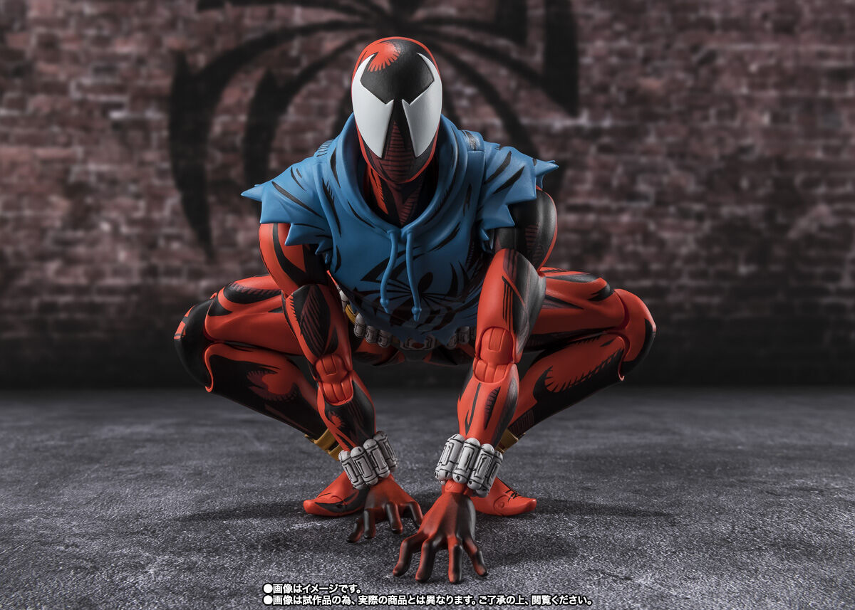 Marvel Bandai Spirits Scarlet Spider Ben Reilly Spider-Man: Across the Spider-Verse S.H.Figuarts Licensed Action Figure