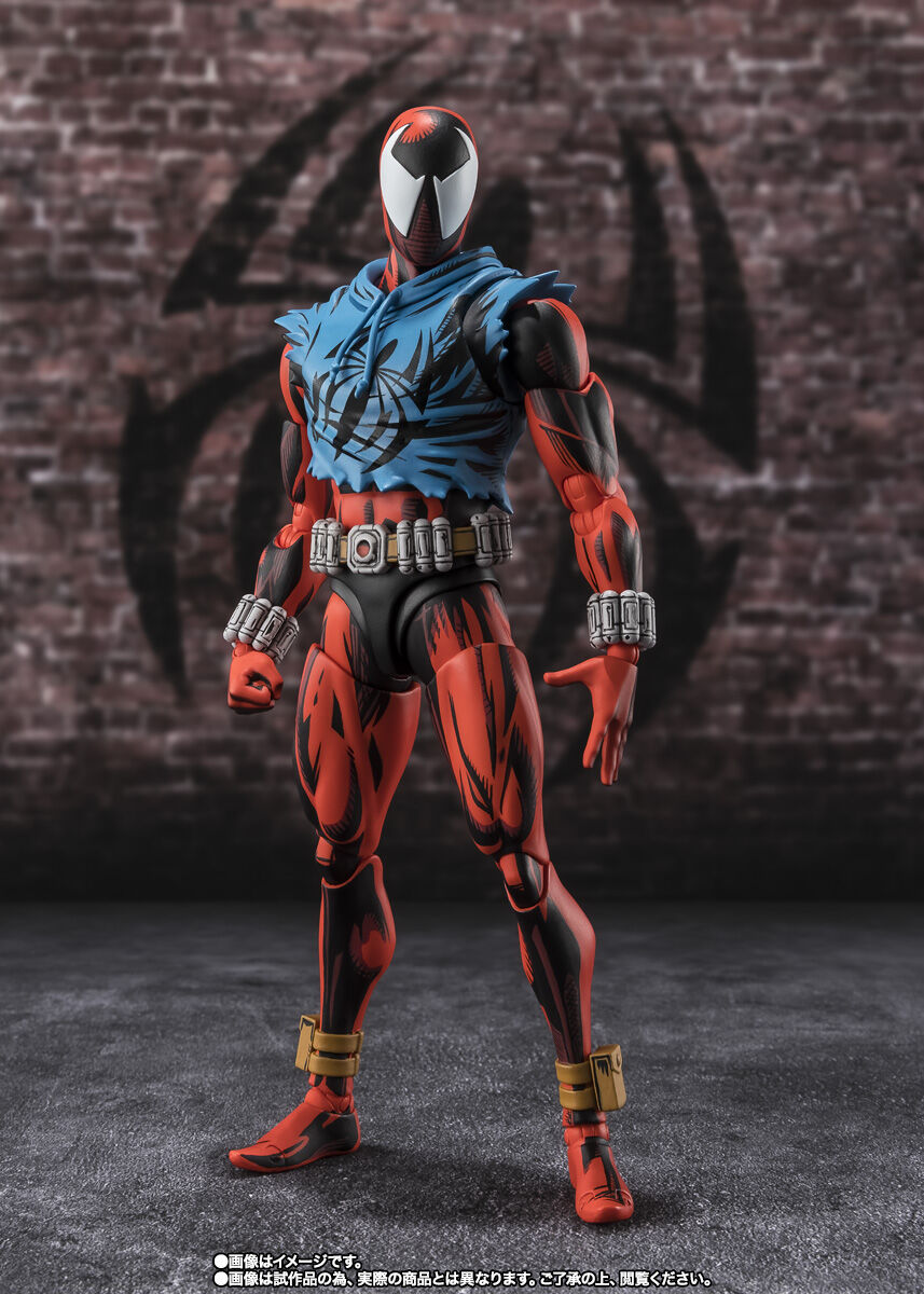 Marvel Bandai Spirits Scarlet Spider Ben Reilly Spider-Man: Across the Spider-Verse S.H.Figuarts Licensed Action Figure