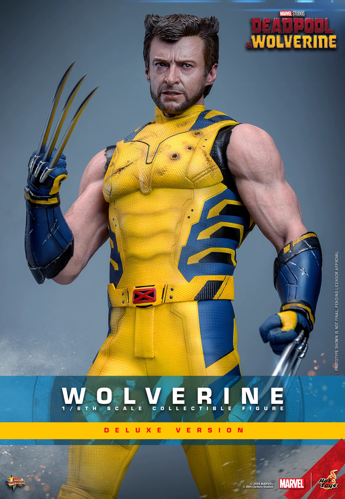 Marvel Hot Toys Deadpool & Wolverine: Wolverine MMS754 Deluxe version 1/6 Licensed Action Figure