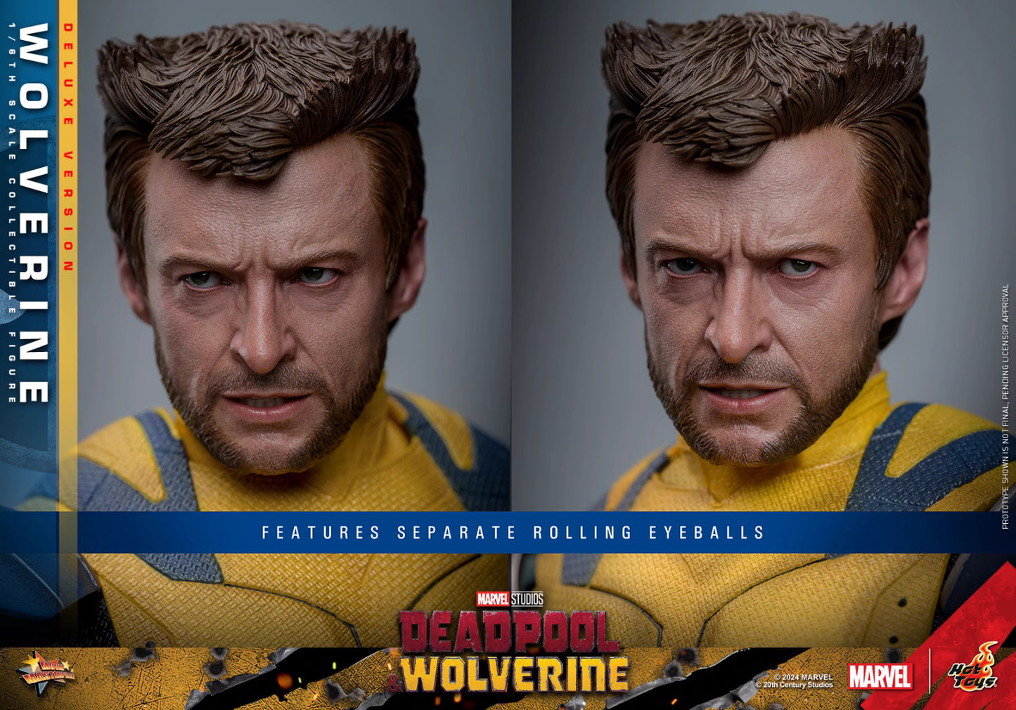 Marvel Hot Toys Deadpool & Wolverine: Wolverine MMS754 Deluxe version 1/6 Licensed Action Figure