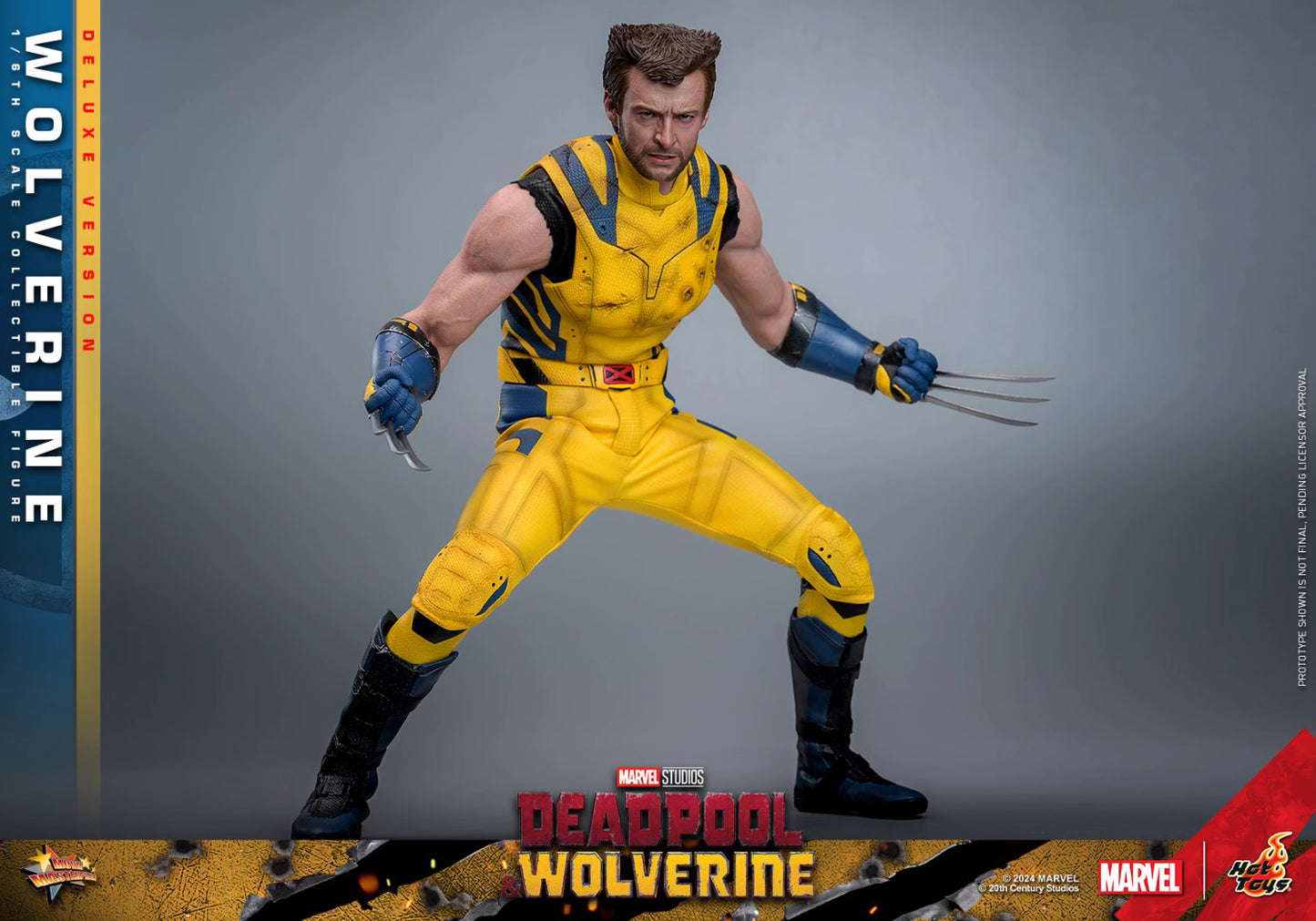 Marvel Hot Toys Deadpool & Wolverine: Wolverine MMS754 Deluxe version 1/6 Licensed Action Figure