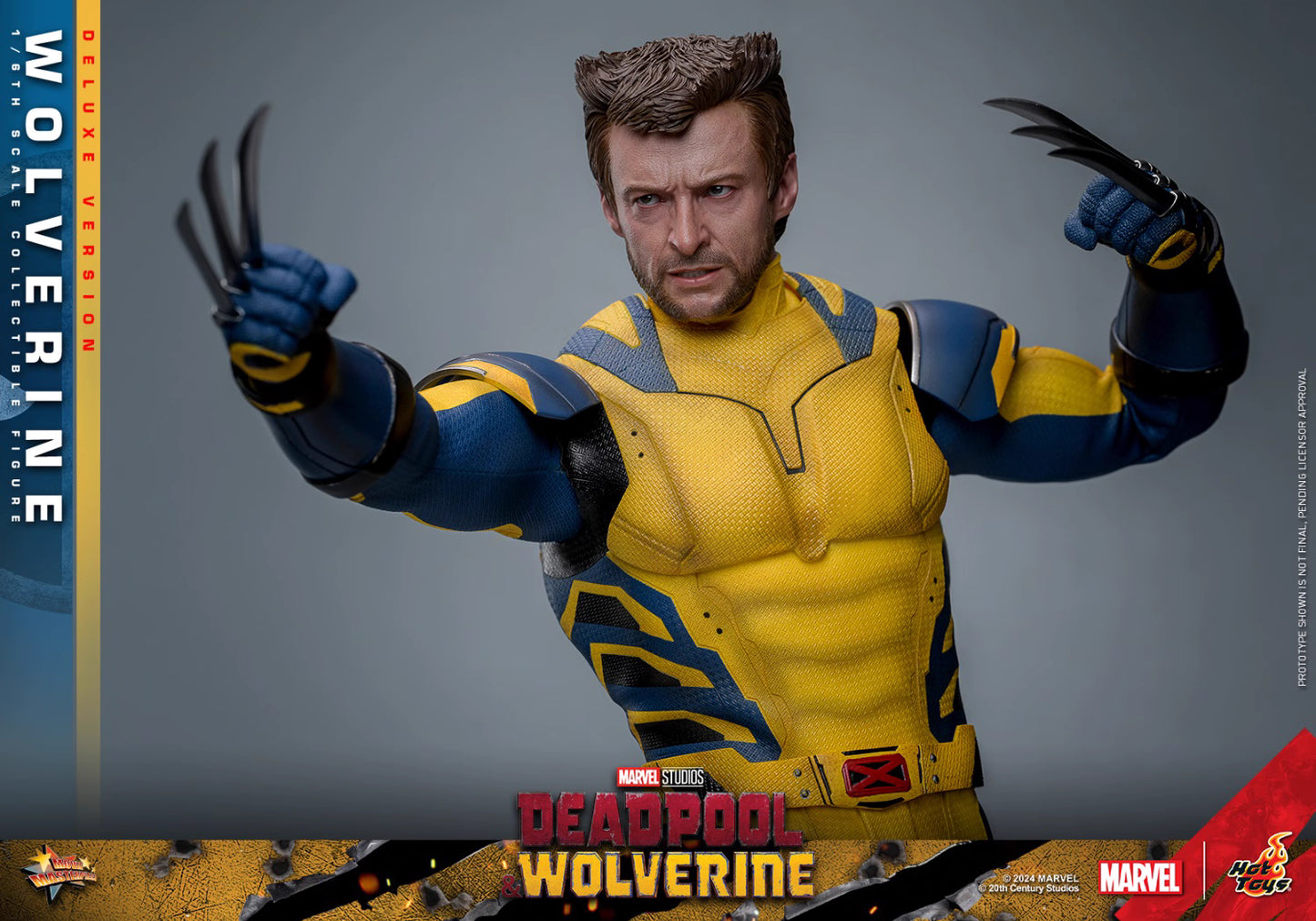 Marvel Hot Toys Deadpool & Wolverine: Wolverine MMS754 Deluxe version 1/6 Licensed Action Figure