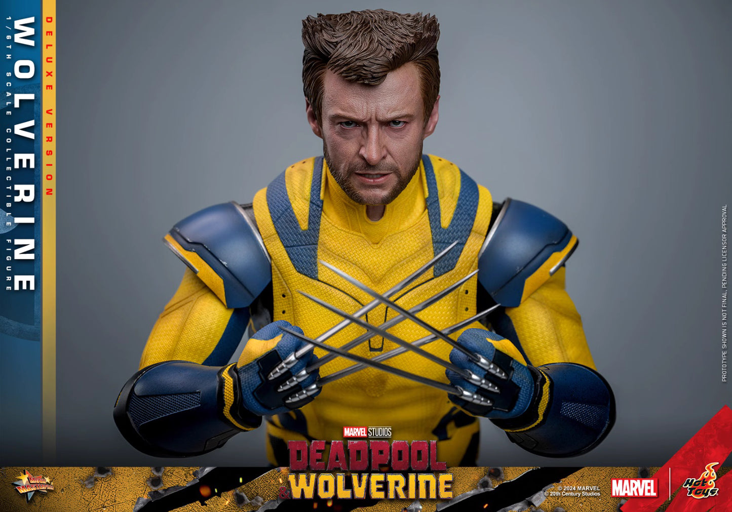 Marvel Hot Toys Deadpool & Wolverine: Wolverine MMS754 Deluxe version 1/6 Licensed Action Figure