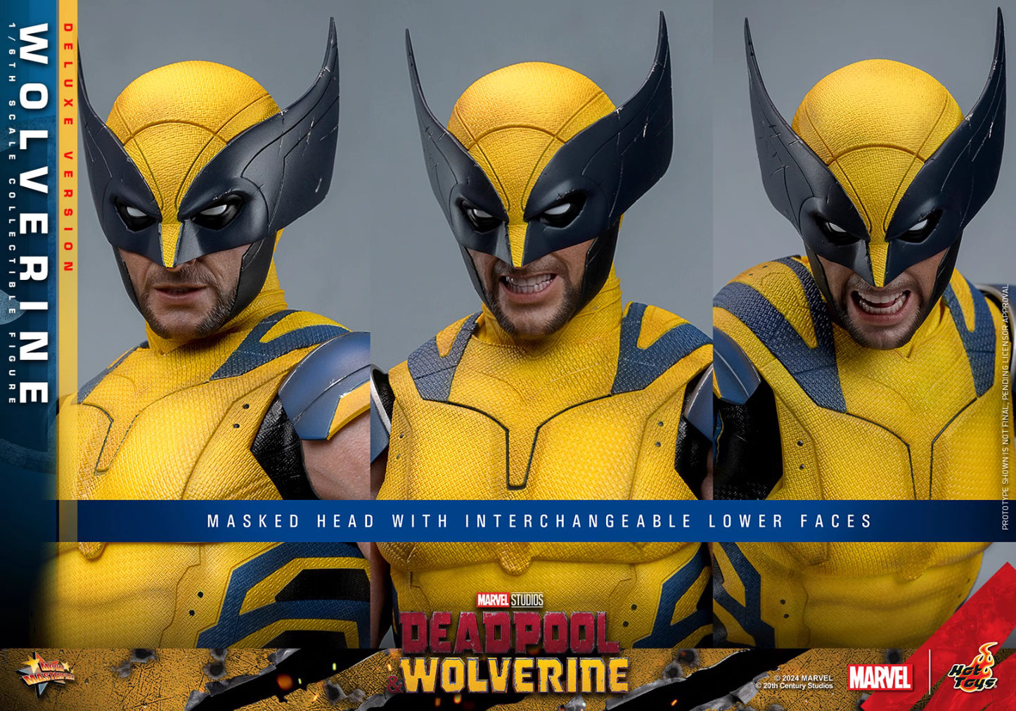 Marvel Hot Toys Deadpool & Wolverine: Wolverine MMS754 Deluxe version 1/6 Licensed Action Figure