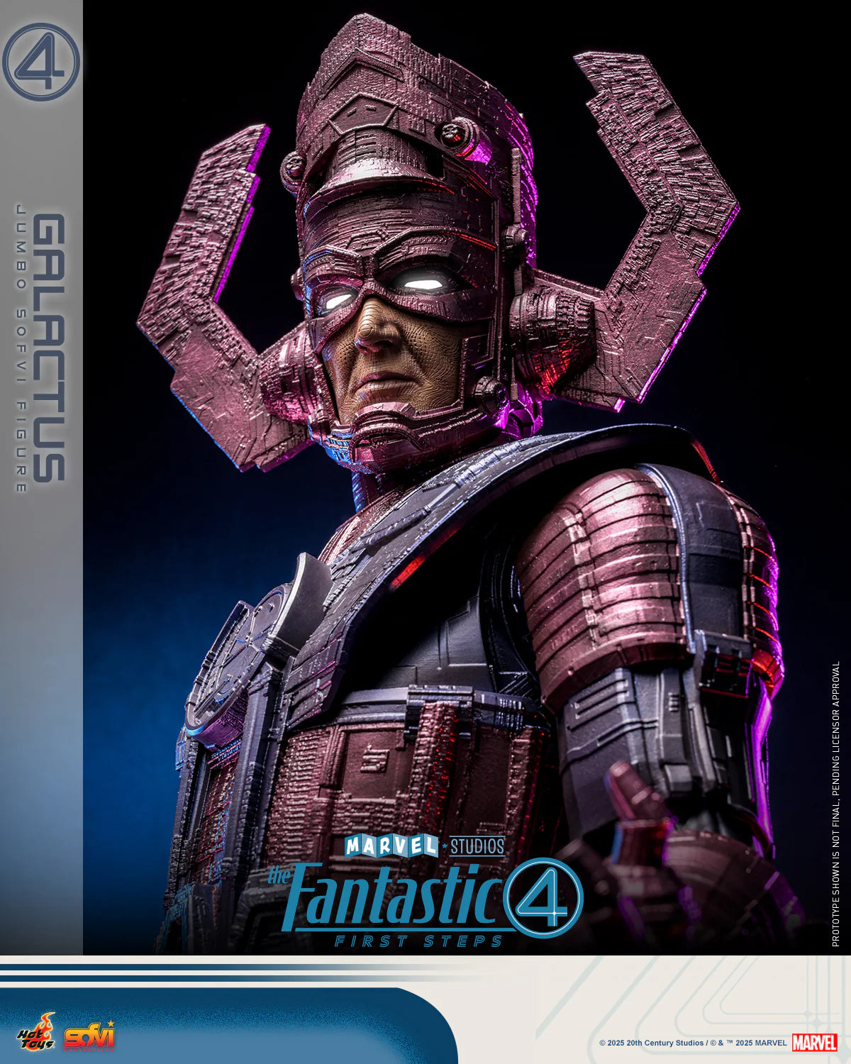 Marvel Hot Toys The Fantastic Four: First Steps Galactus Jumbo Sofvi Figure SMS001J Licensed Action Figure