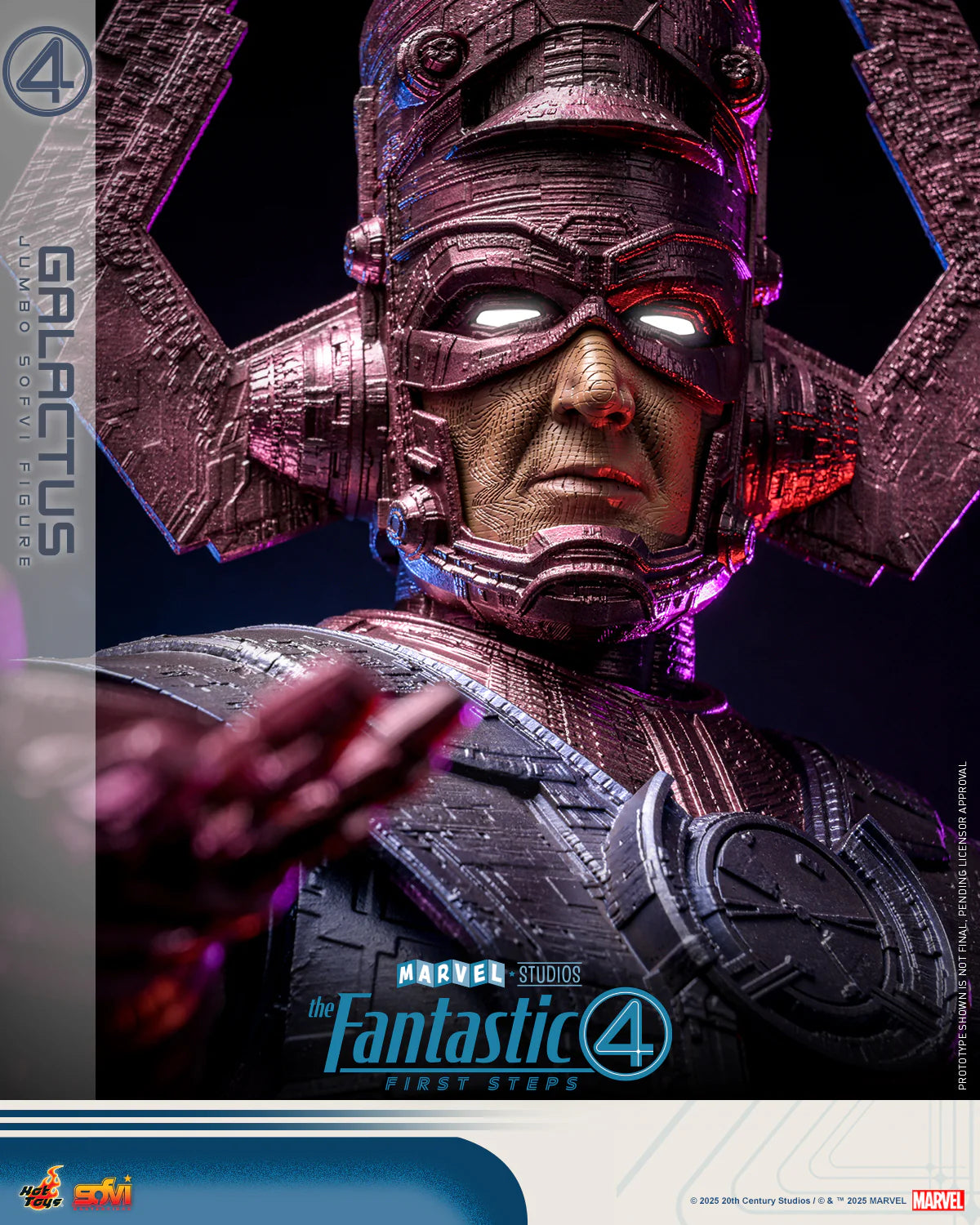 Marvel Hot Toys The Fantastic Four: First Steps Galactus Jumbo Sofvi Figure SMS001J Licensed Action Figure