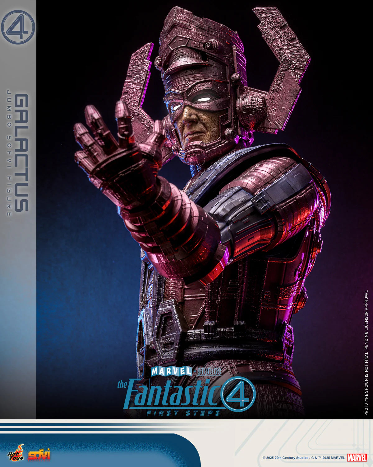 Marvel Hot Toys The Fantastic Four: First Steps Galactus Jumbo Sofvi Figure SMS001J Licensed Action Figure