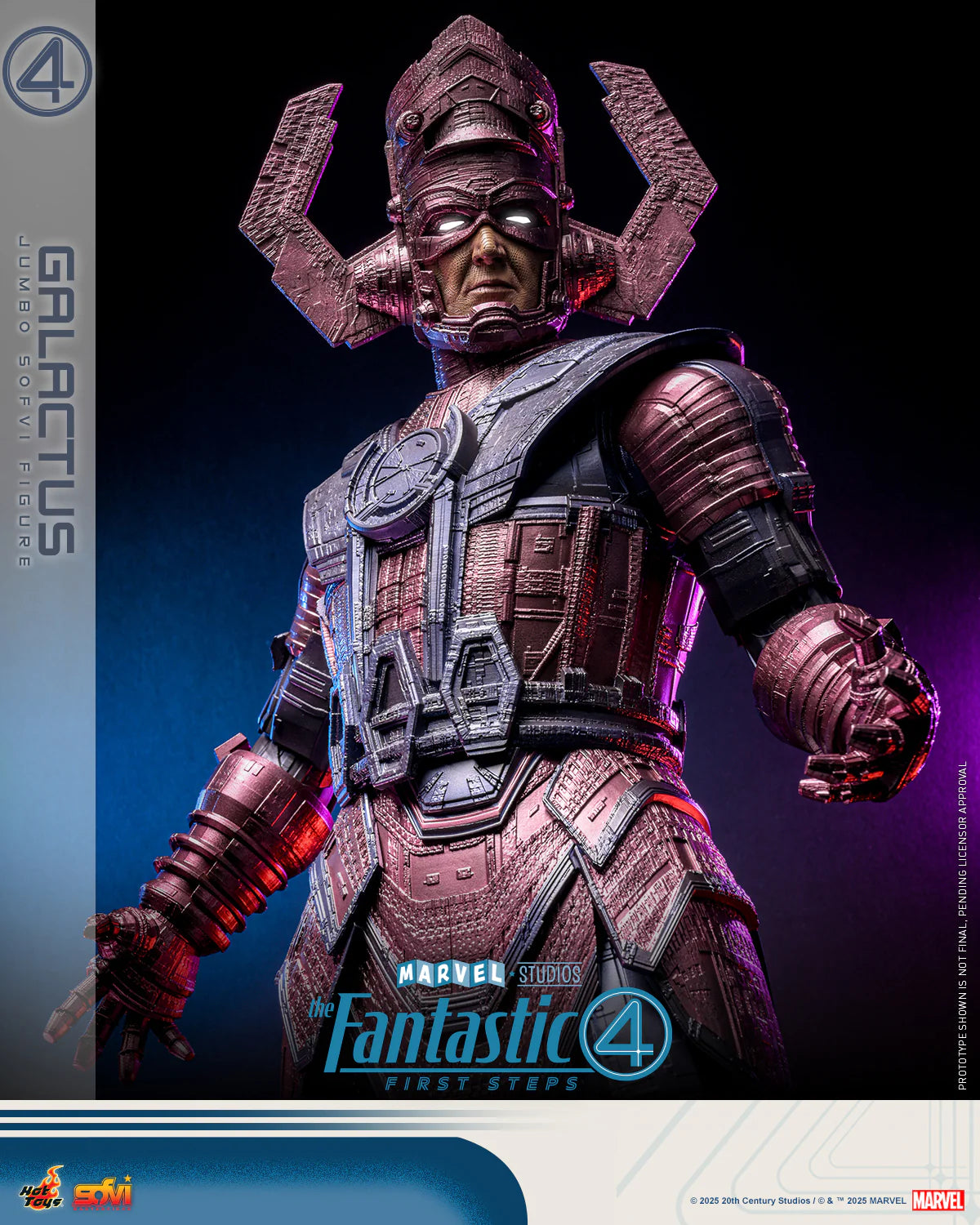 Marvel Hot Toys The Fantastic Four: First Steps Galactus Jumbo Sofvi Figure SMS001J Licensed Action Figure