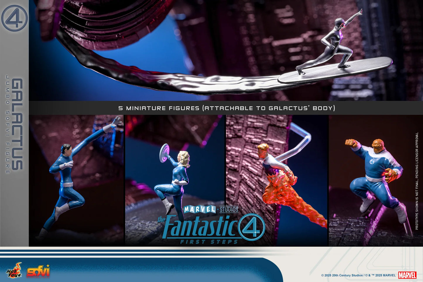 Marvel Hot Toys The Fantastic Four: First Steps Galactus Jumbo Sofvi Figure SMS001J Licensed Action Figure