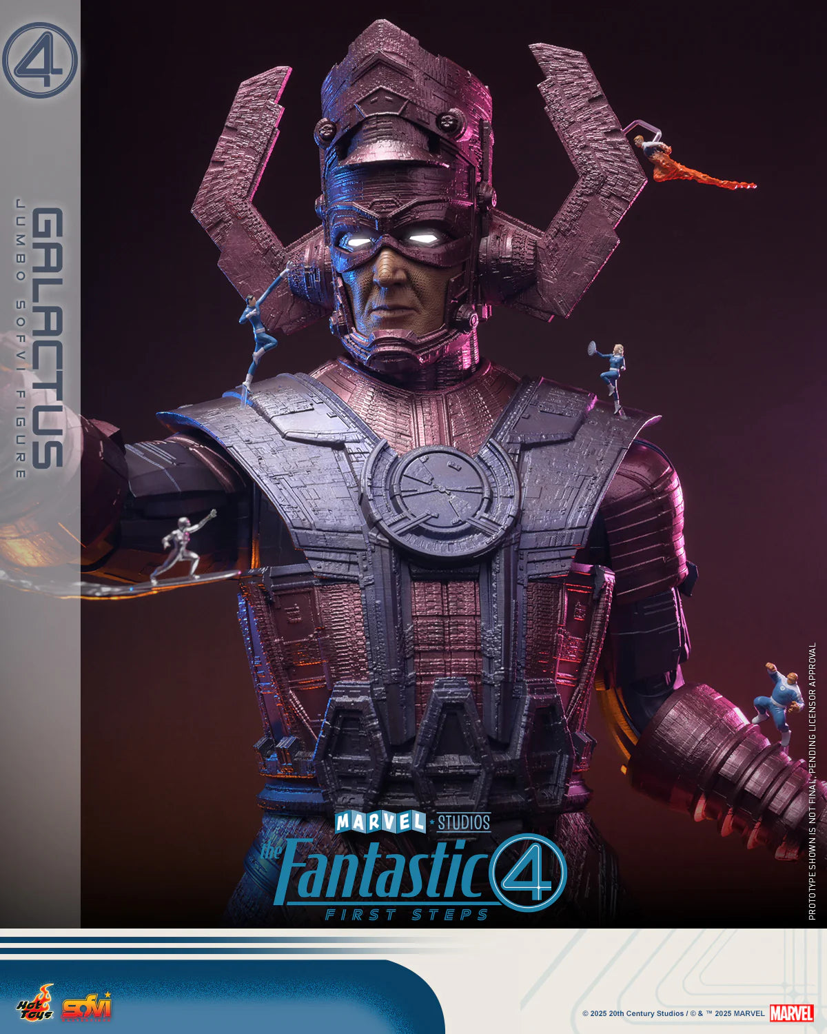 Marvel Hot Toys The Fantastic Four: First Steps Galactus Jumbo Sofvi Figure SMS001J Licensed Action Figure