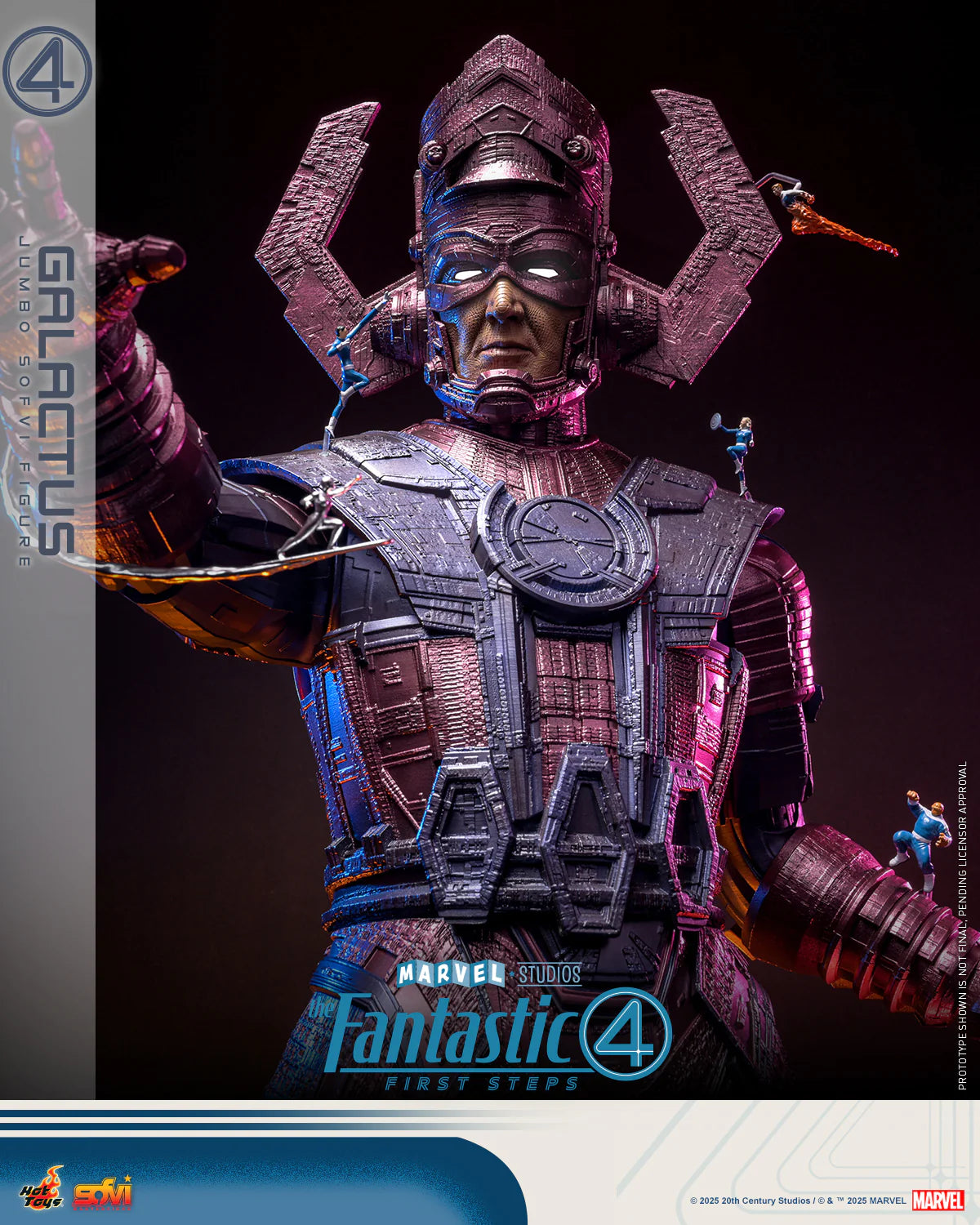 Marvel Hot Toys The Fantastic Four: First Steps Galactus Jumbo Sofvi Figure SMS001J Licensed Action Figure