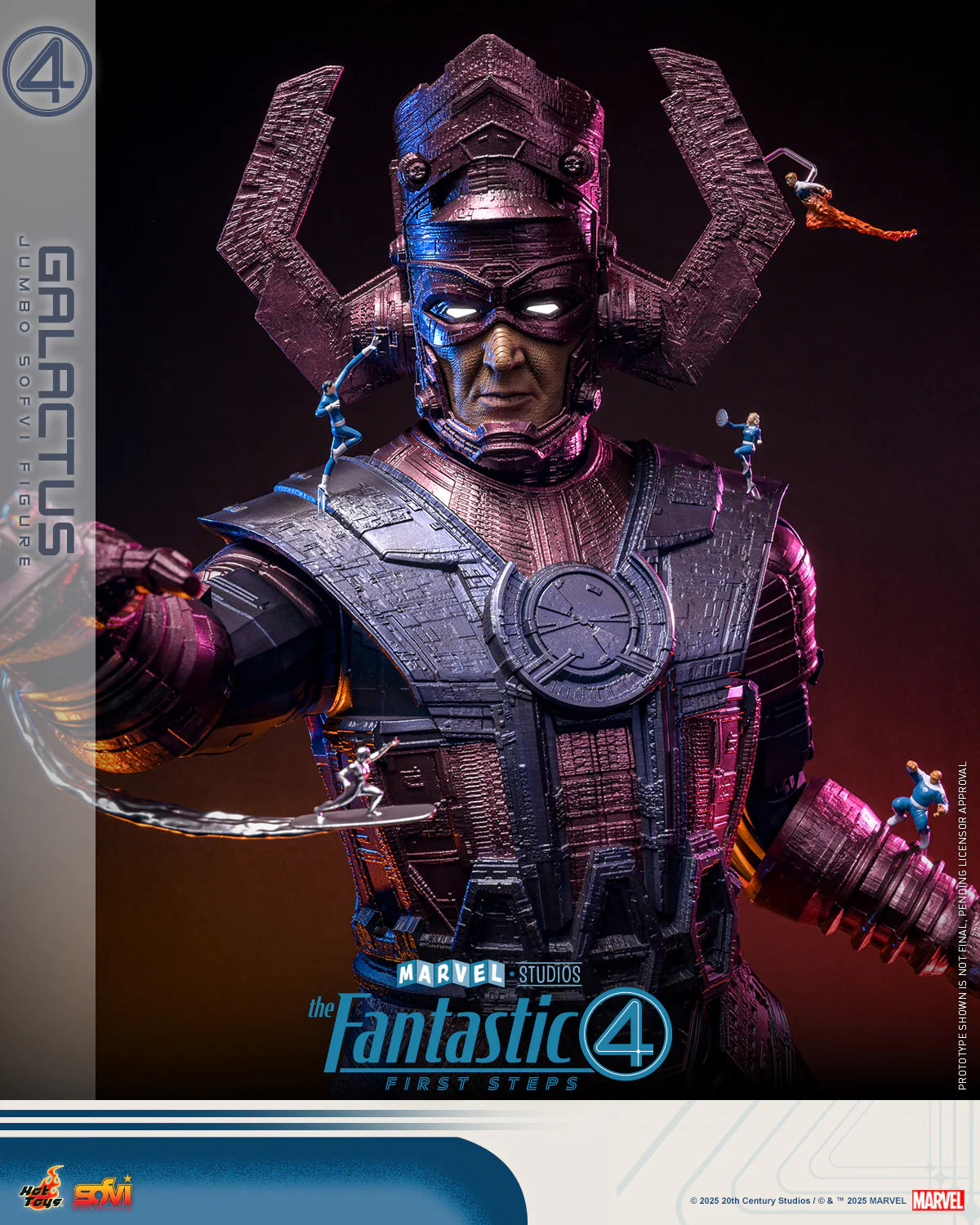 Marvel Hot Toys The Fantastic Four: First Steps Galactus Jumbo Sofvi Figure SMS001J Licensed Action Figure