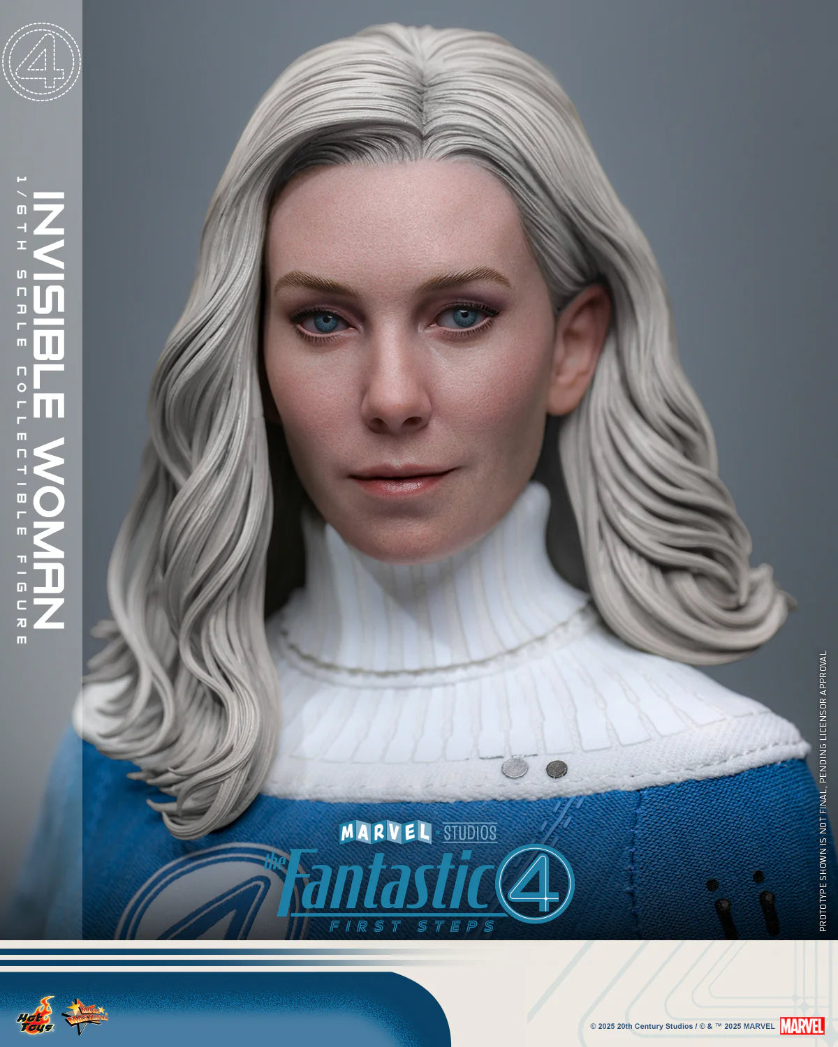 Marvel Hot Toys The Fantastic Four: First Steps Invisible Woman (Special Edition) MMS823B Licensed Action Figure