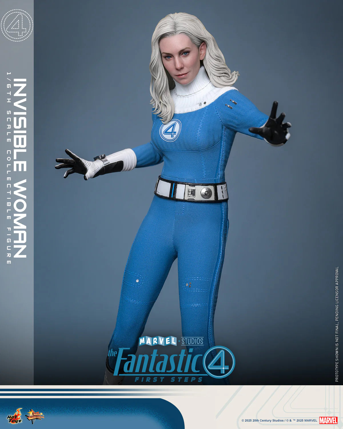 Marvel Hot Toys The Fantastic Four: First Steps Invisible Woman (Special Edition) MMS823B Licensed Action Figure